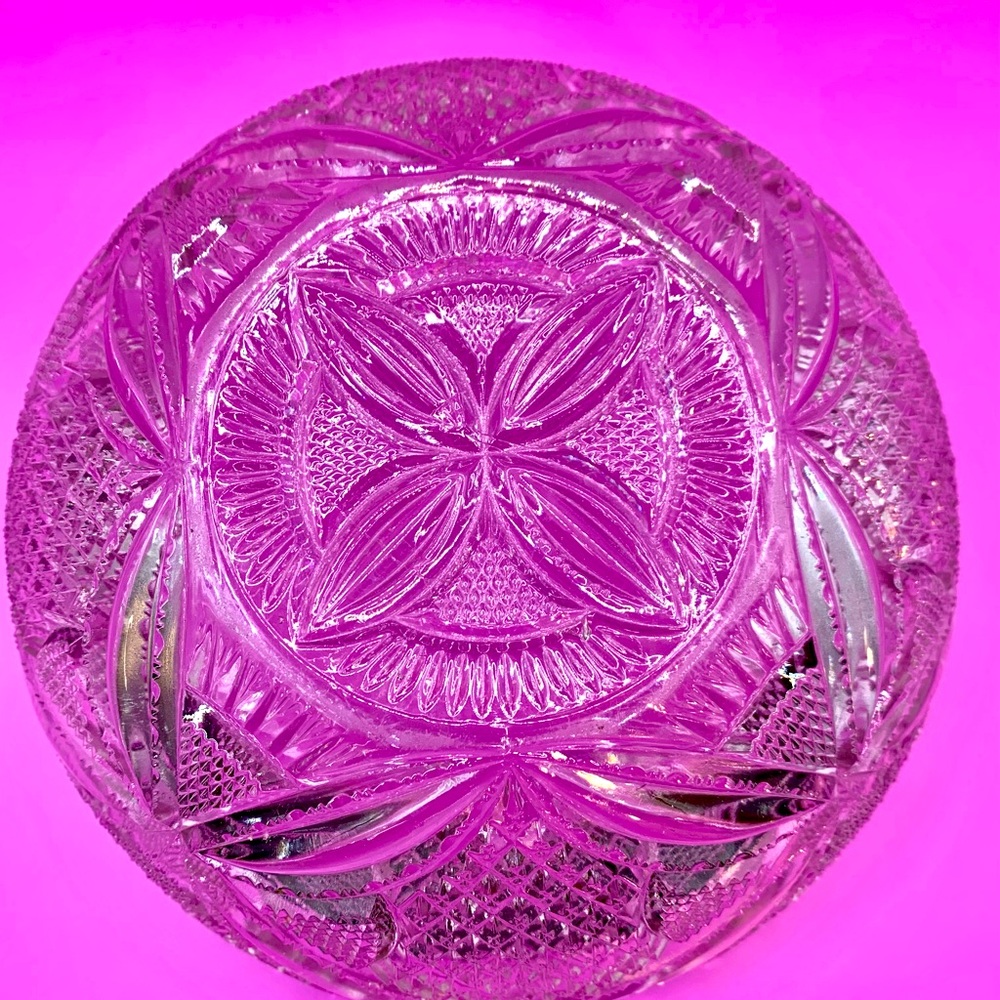 Brilliant Clear Crystal Bowl - Vintage - Picture 6 of 10
